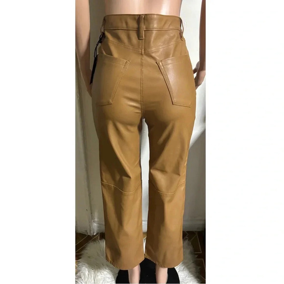 NWT BLANKNYC Women’s Baxter Leather Nude Pants - Picture 5 of 15